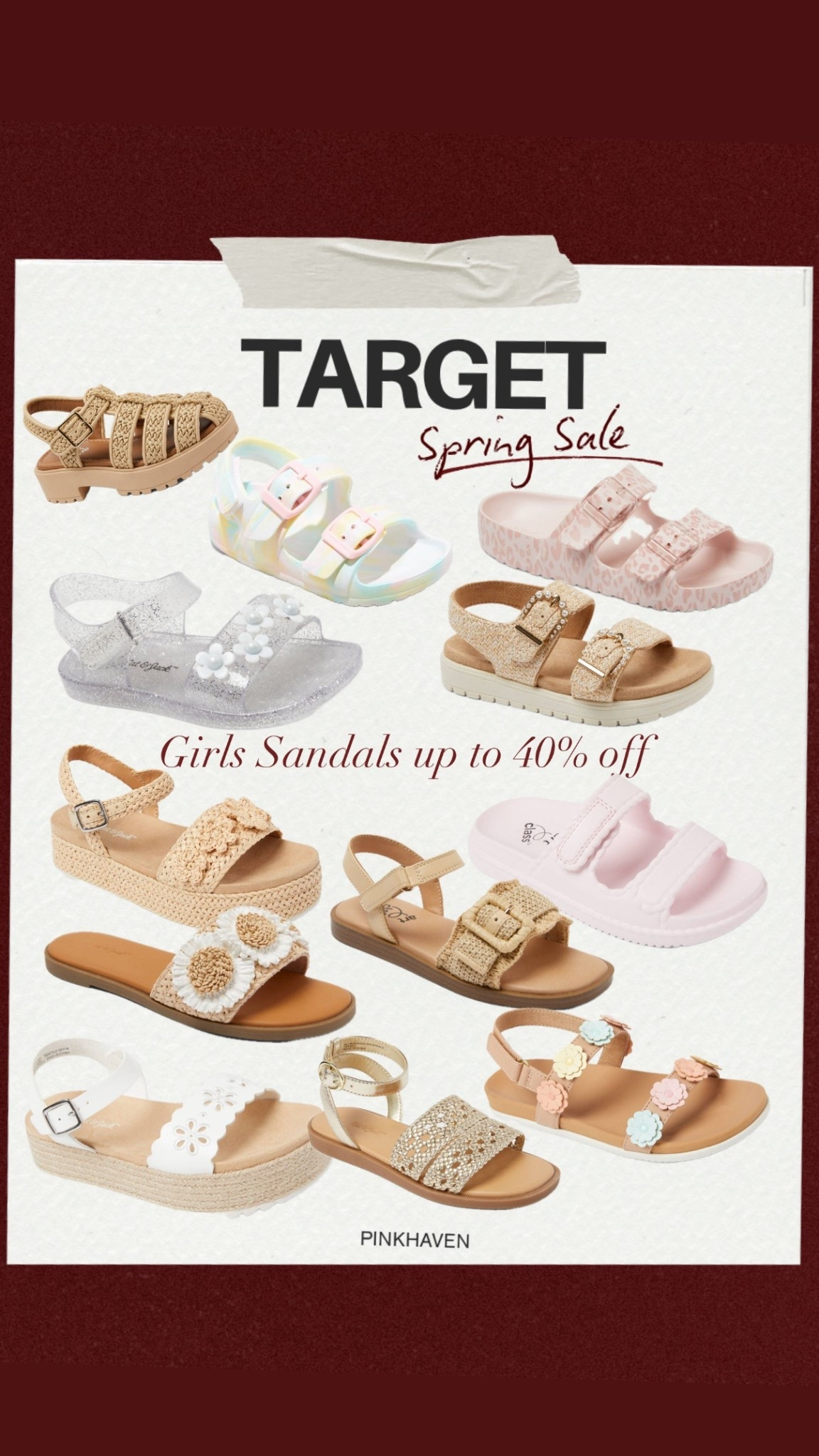 Girls sandal drop + on sale up to 40% off for a limited time 

#targetstyle #style #girls #tween #sandals #springsale #summer #poolside #shoes #springstyle

#LTKSaleAlert #LTKKids #LTKSeasonal