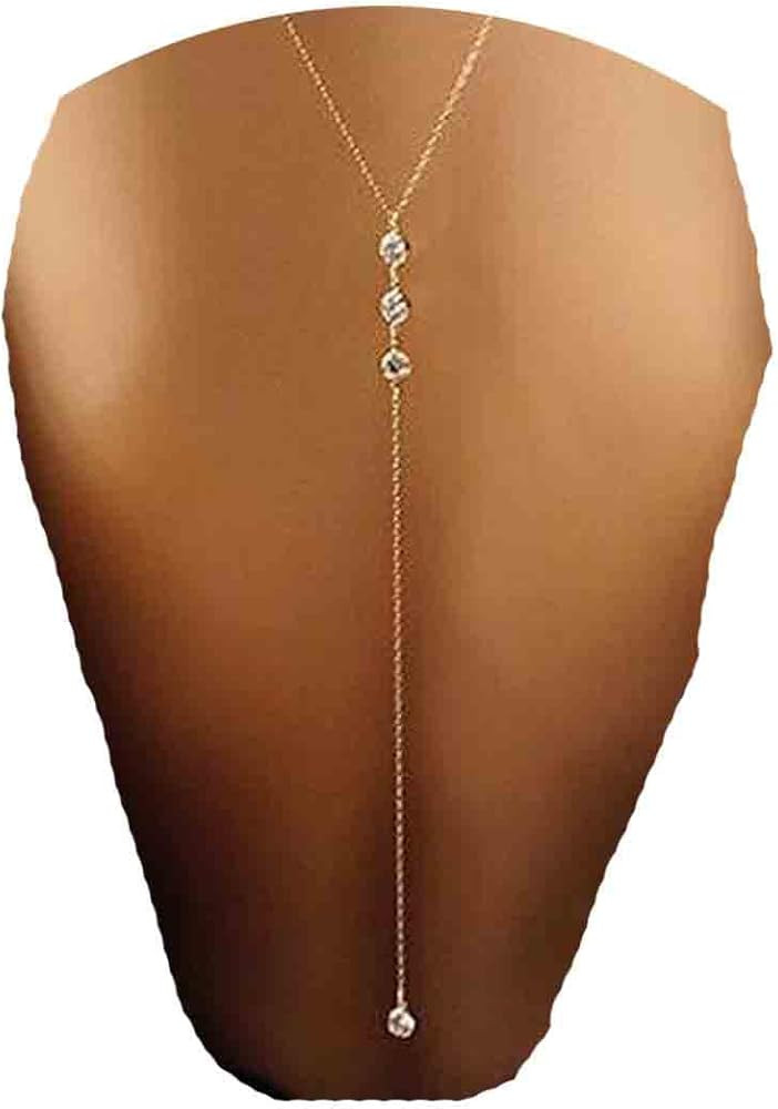 Wedding Crystal Backdrop Necklace Gold CZ Y Lariat Necklace Chain Long Rhinestone Y Necklace Brid... | Amazon (US)