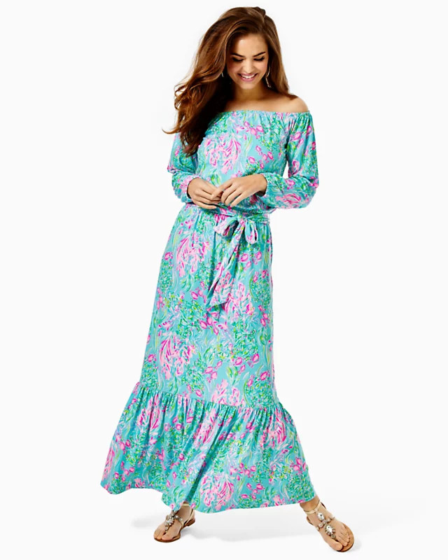 Odella Off-The-Shoulder Maxi Dress | Lilly Pulitzer