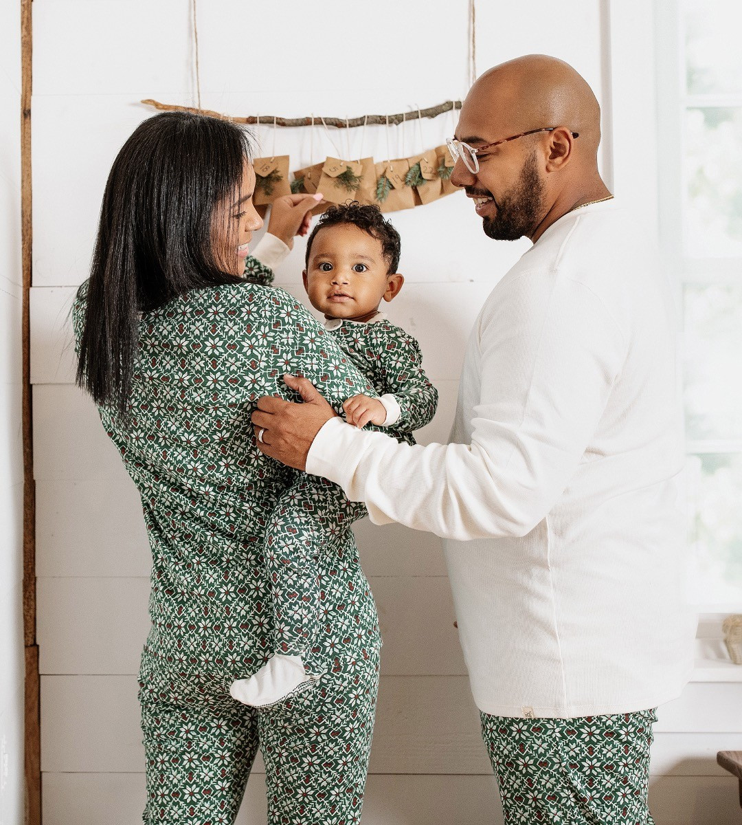 Holiday Matching Family Pajamas Made with Organic Cotton | Burts Bees Baby