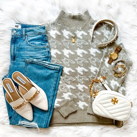Happy Thursday! This cozy sweater is only $18 and is in stock in almost all sizes! These new jeans are on sale too + free shipping! We also linked some of our most worn gold accessories like this boyfriend watch, initial necklace and more. 🛍 Shop it all via the LTK app or head to our blog and click the Shop our IG tab. We hope y’all have a great day! ☺️

#LTKstyletip #LTKsalealert #LTKunder50