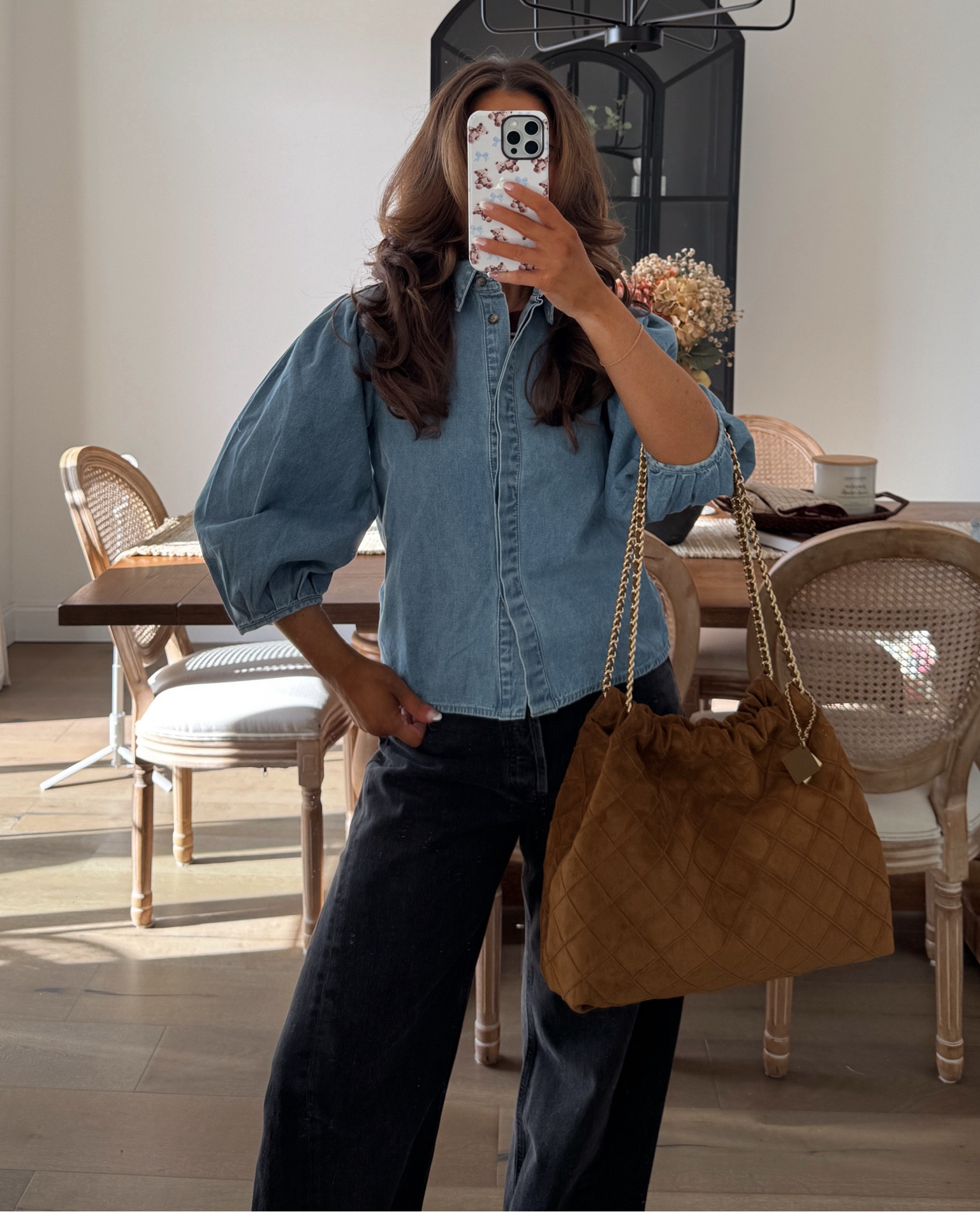 Denim with a twist — puff sleeves add playful charm to your fall essentials 💙🍂

#LTKStyleTip #LTKHalloween #LTKSeasonal