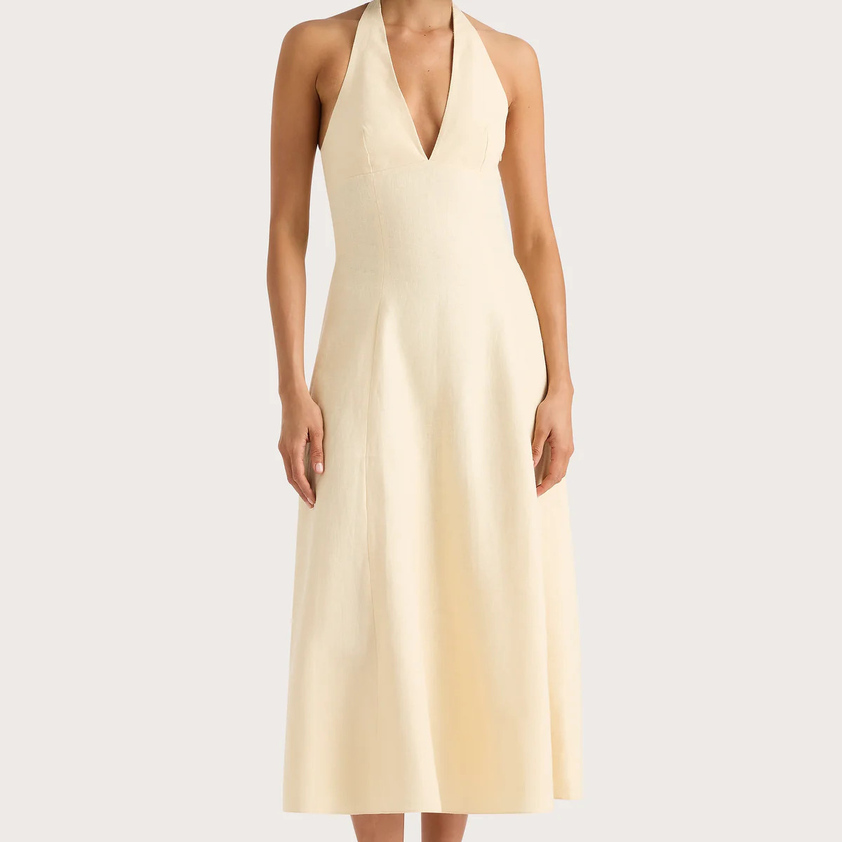 Marais Midi Dress Butter | Faithfull (AU)