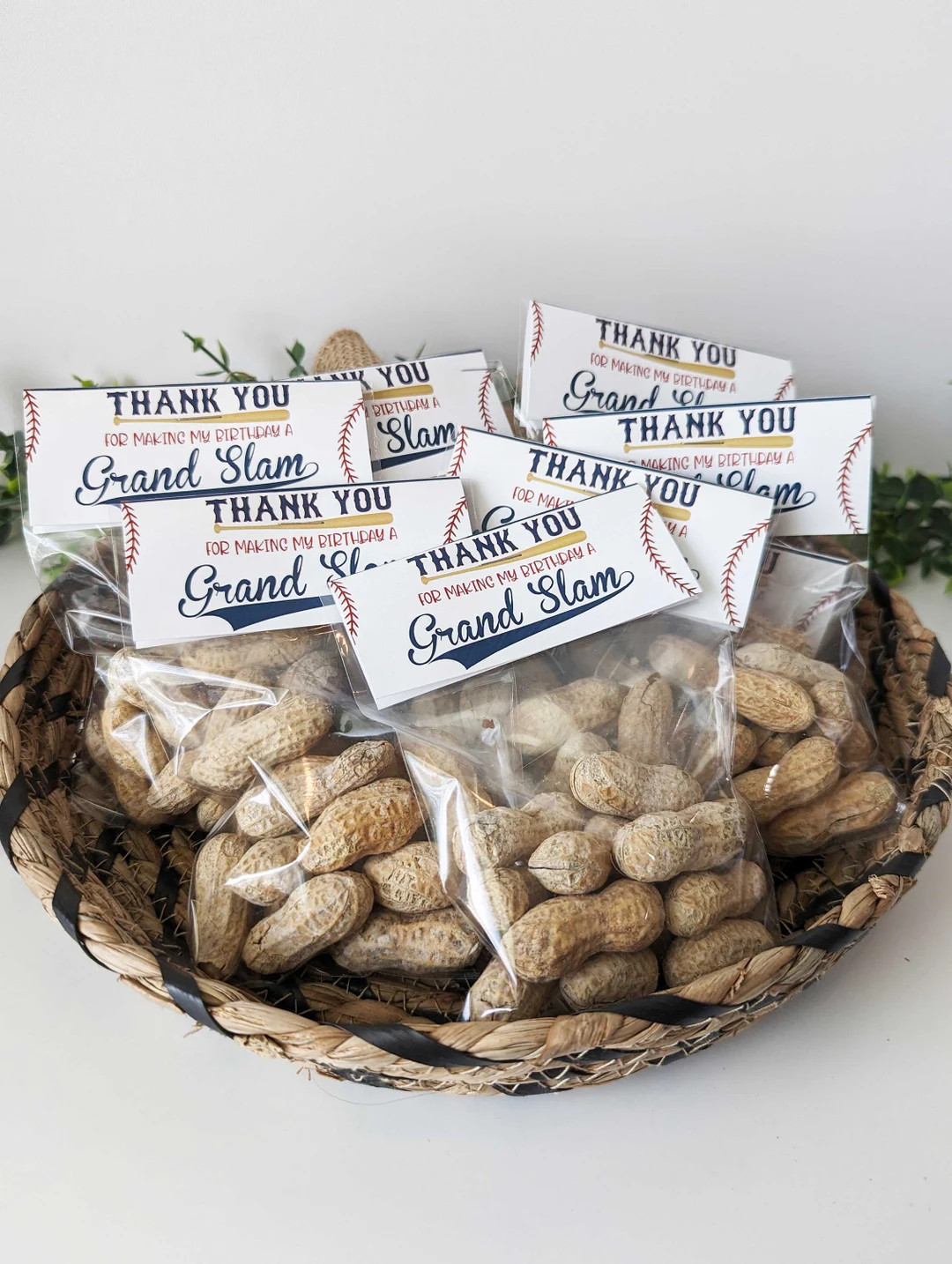 Set of 12 Baseball Treat Bag Toppers with bags, Baseball Birthday Party favors, Baseball Baby Sho... | Etsy (US)