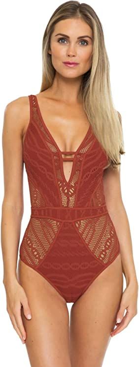 Becca by Rebecca Virtue Show & Tell Plunge One Piece Swimsuit | Amazon (US)