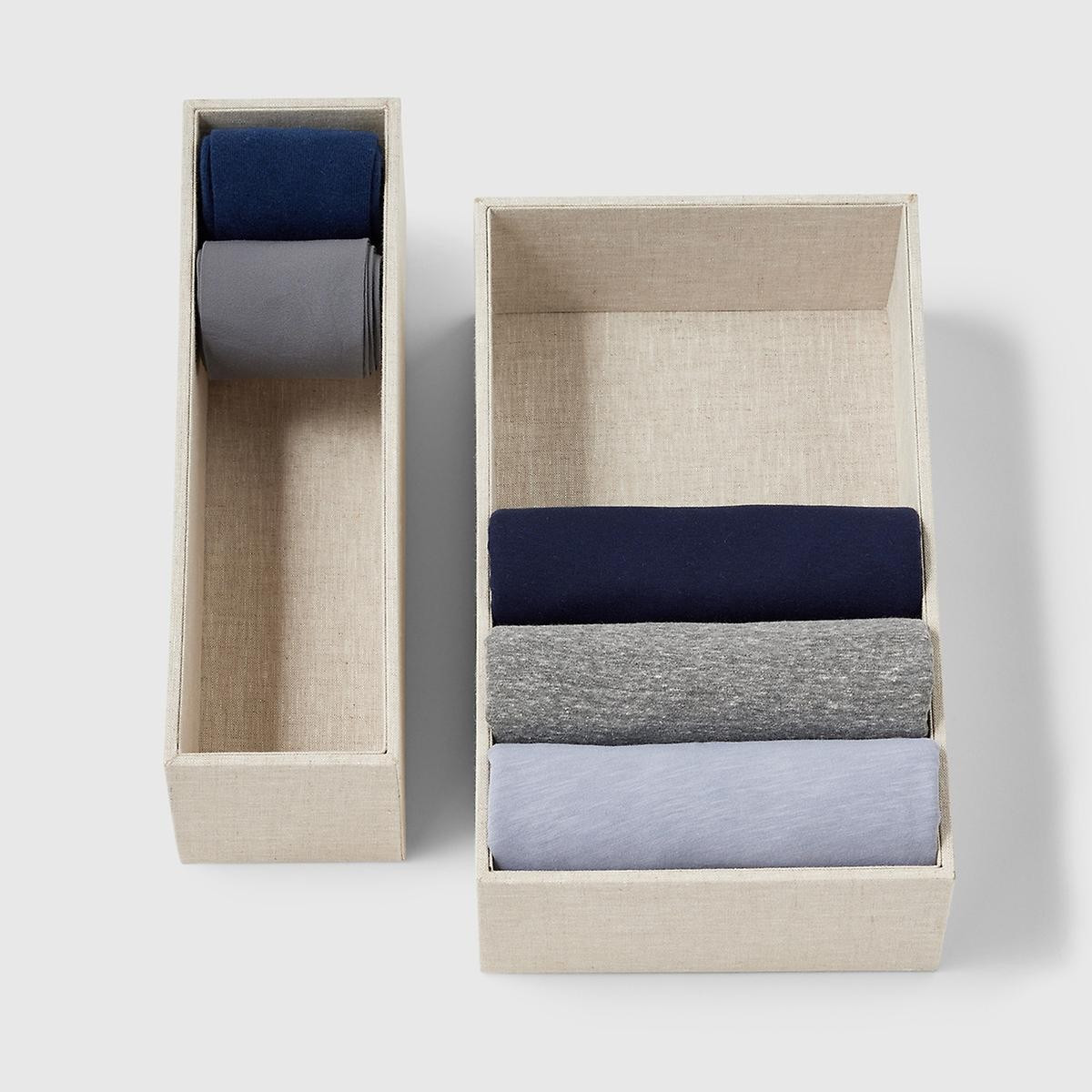Marie Kondo Linen Hikidashi Drawer Organizers | The Container Store