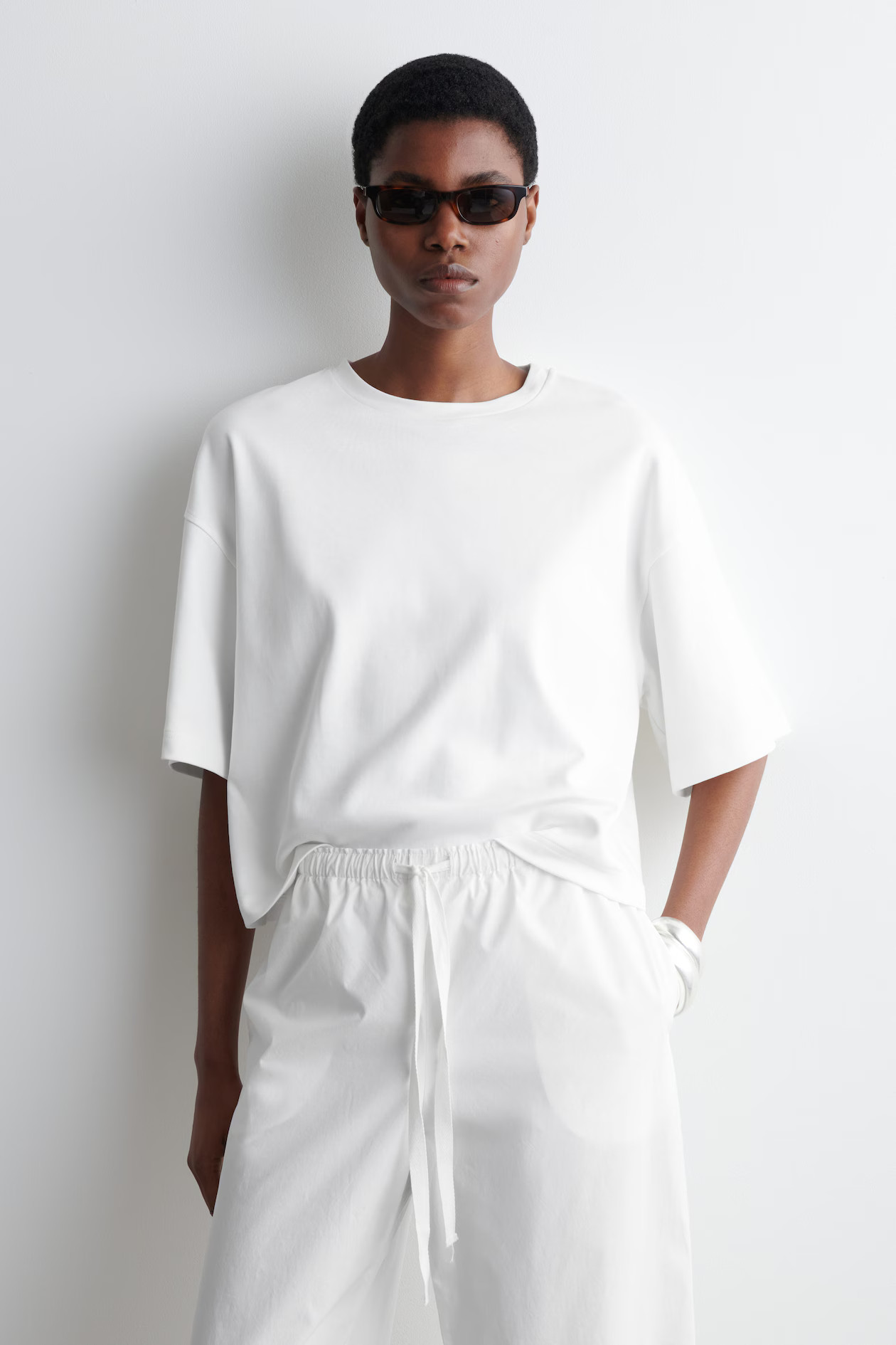 OVERSIZED BOXY T-SHIRT - WHITE | COS UK