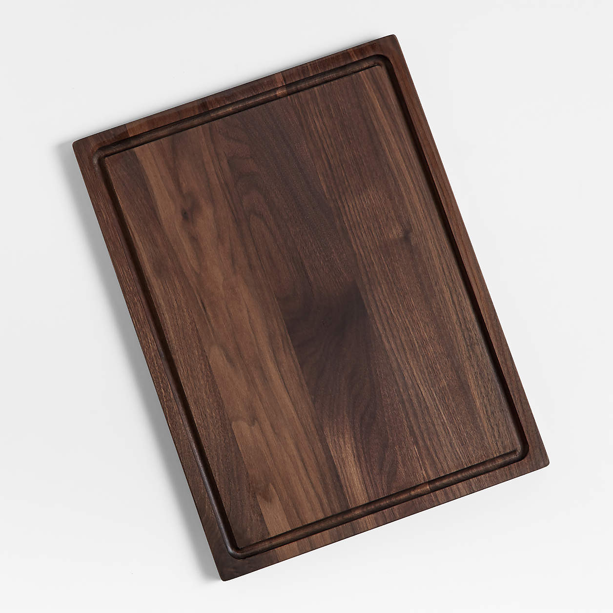 Crate & Barrel Reversible Walnut Wood Cutting Board/Cheese Serving Board 20"x15"x0.75" + Reviews ... | Crate & Barrel