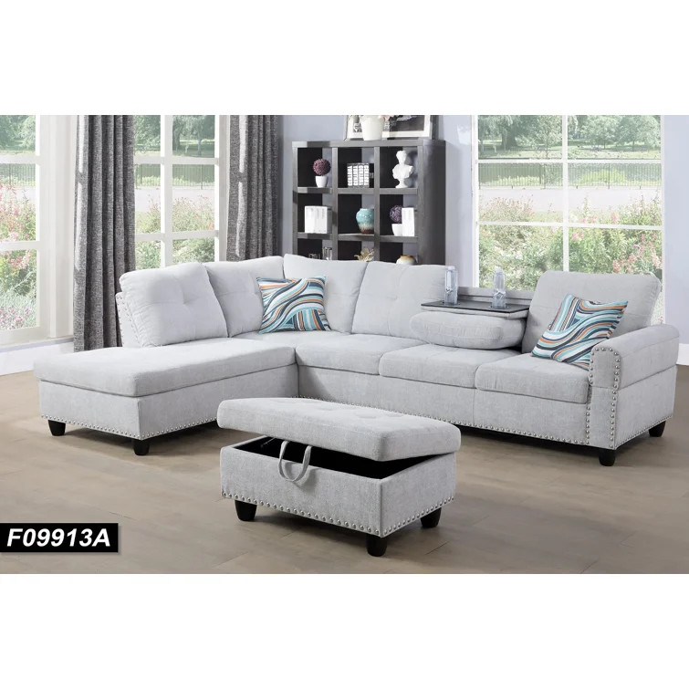 Alean 3 - Piece Upholstered Sectional | Wayfair North America