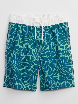 Kids Print Swim Trunks | Gap Factory