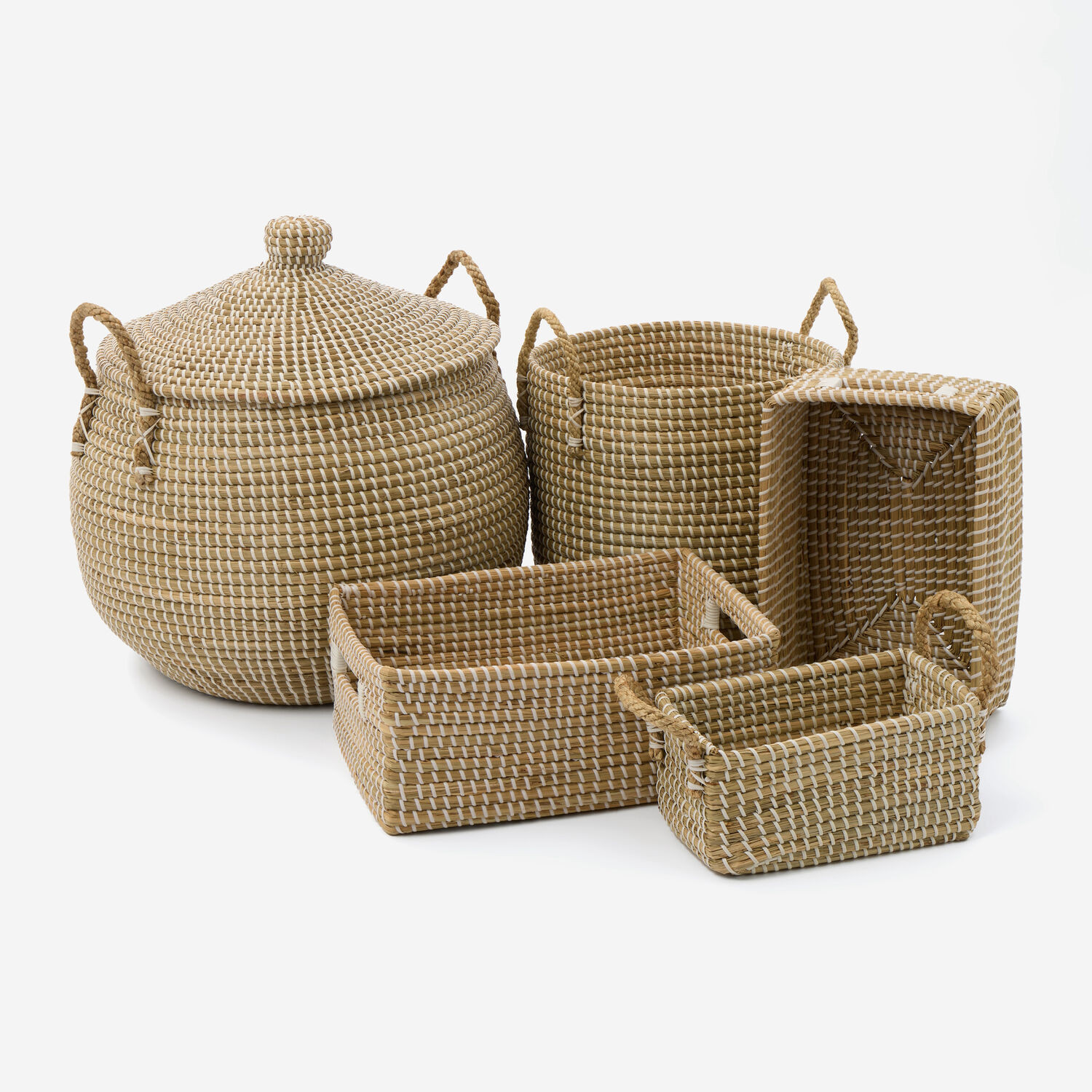 Brown Woven Storage Baskets | TK Maxx