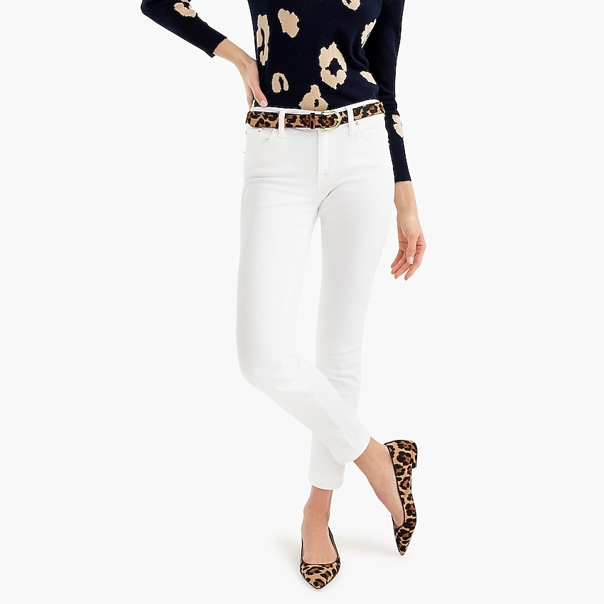 Petite 8" toothpick jean in white | J. Crew US