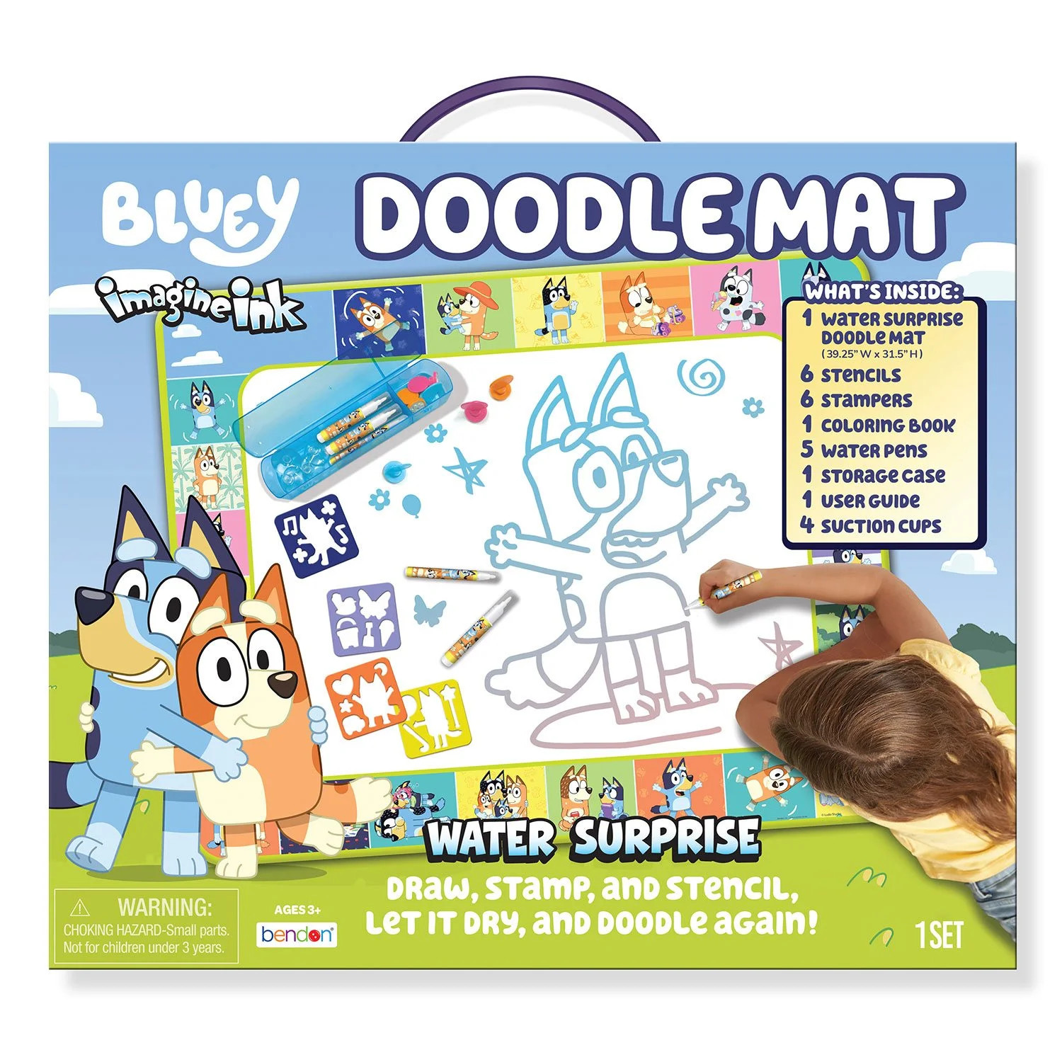 Bendon ImagineInk Mess Free Bluey Doodle Activity Mat | Sam's Club
