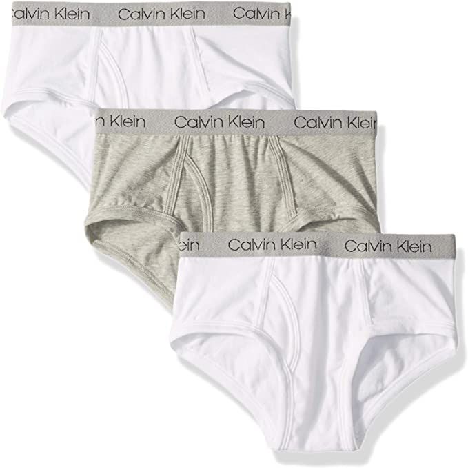 Calvin Klein Boys' Kids Modern Cotton Assorted Briefs Underwear, Multipack | Amazon (US)