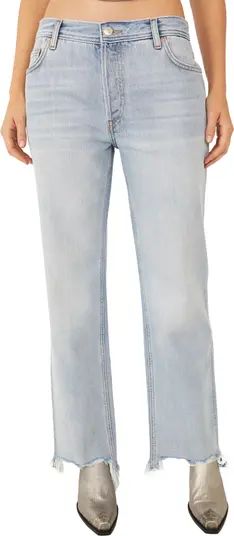 We the Free Maggie Ripped Crop Straight Leg Jeans | Nordstrom