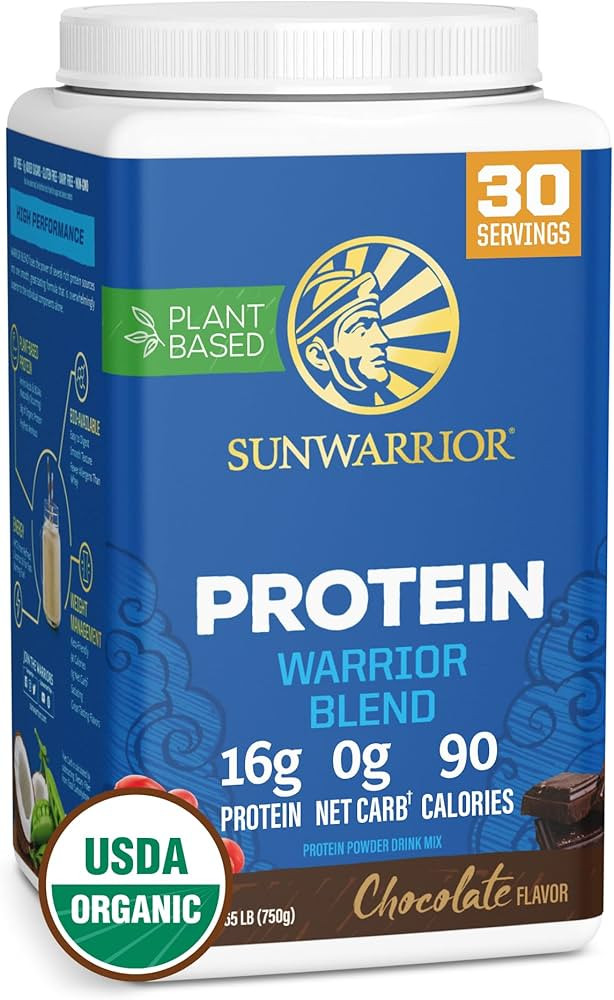 Sunwarrior Vegan Protein Powder Plant-Based Protein Organic | BCAA Amino Acids Hemp Seed Soy & Da... | Amazon (US)