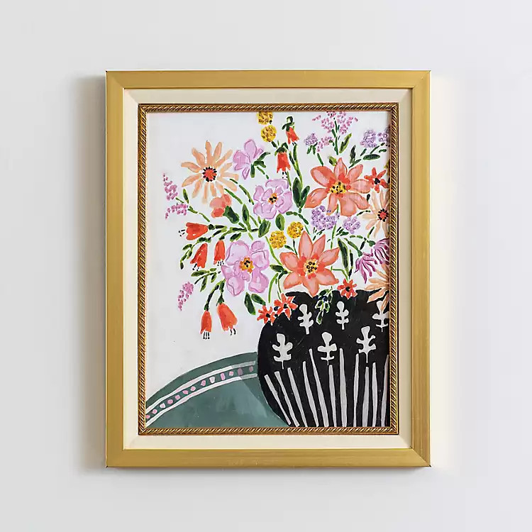 New! Funky Floral Framed Wall Art | Kirkland's Home