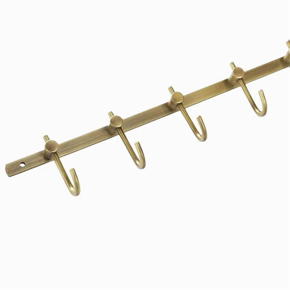 Bronze Towel Hook, Brass Row Hooks Rack, Bathroom Towel Hook, Coat Rack for Bathroom Kitchen Gara... | Walmart (US)