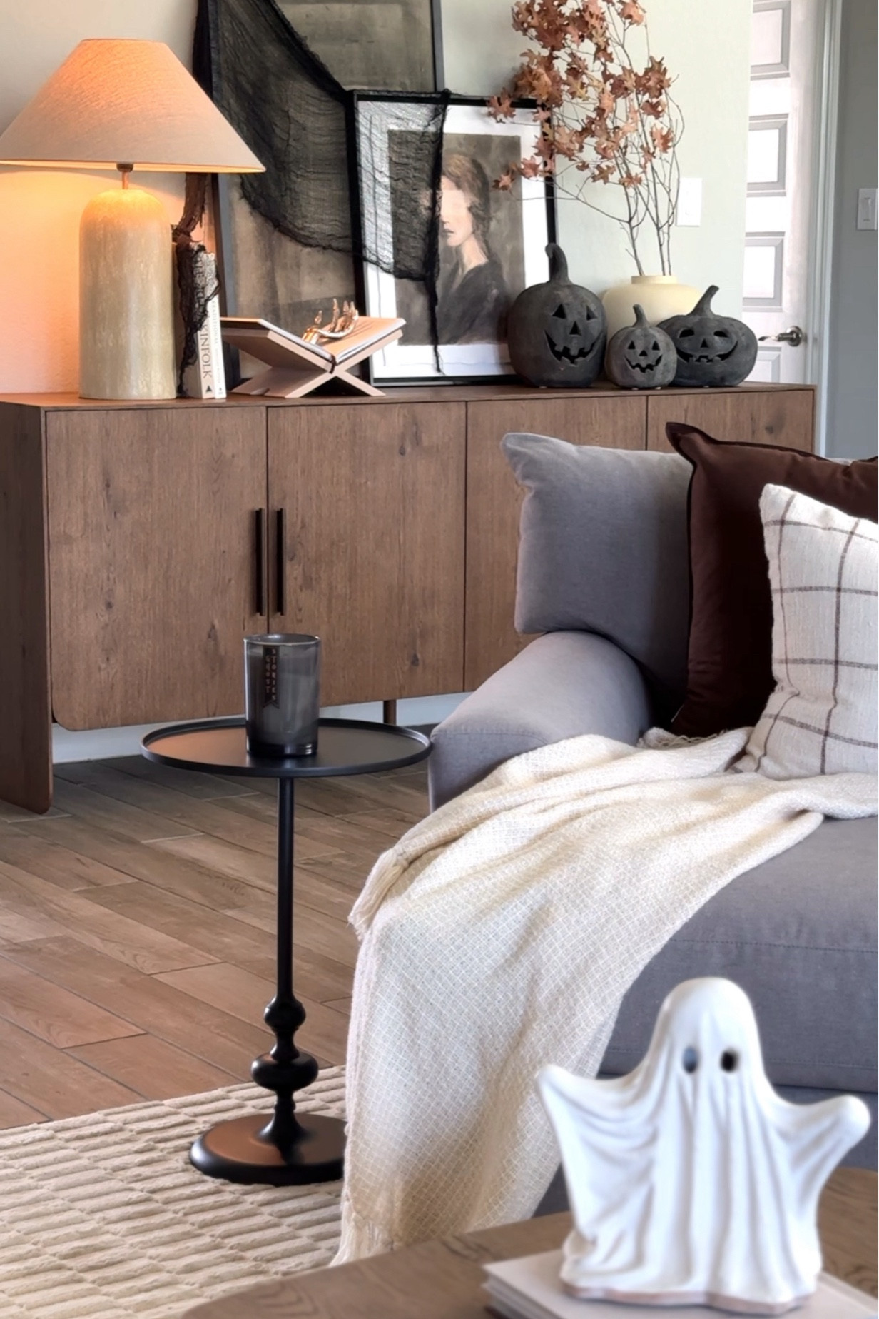 Halloween Decor | Spooky Season Finds | Terra-cotta Pumpkin | Ceramic Ghost | Sidetable | Arhaus Sideboard 

Lamp is from Zara Home & discontinued 

#LTKHome #LTKSaleAlert #LTKFindsUnder50