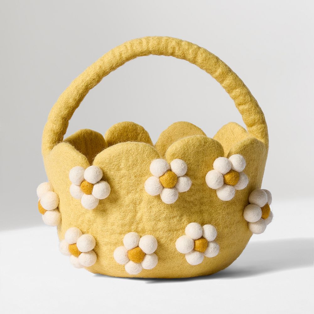 Felt Daisy Easter Baskets | West Elm (US)