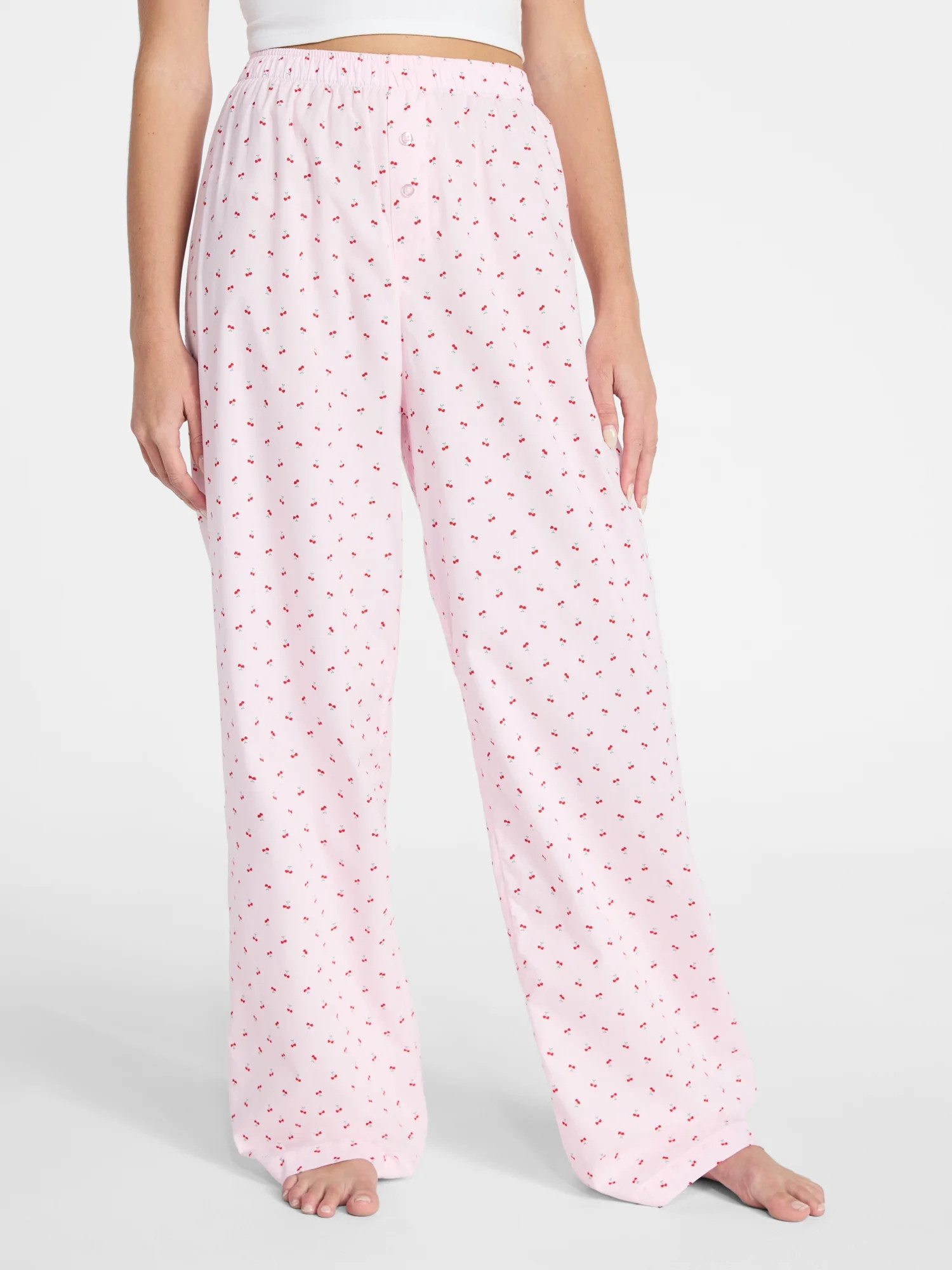No Boundaries Sleepwear Cotton Boxer Pants, 31'' Inseam, Women's XS-XXL | Walmart (US)