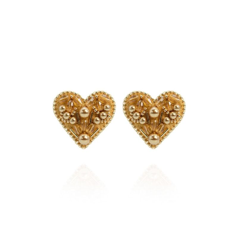 Valentina Earrings In Vintage Marigold | Wolf and Badger (Global excl. US)