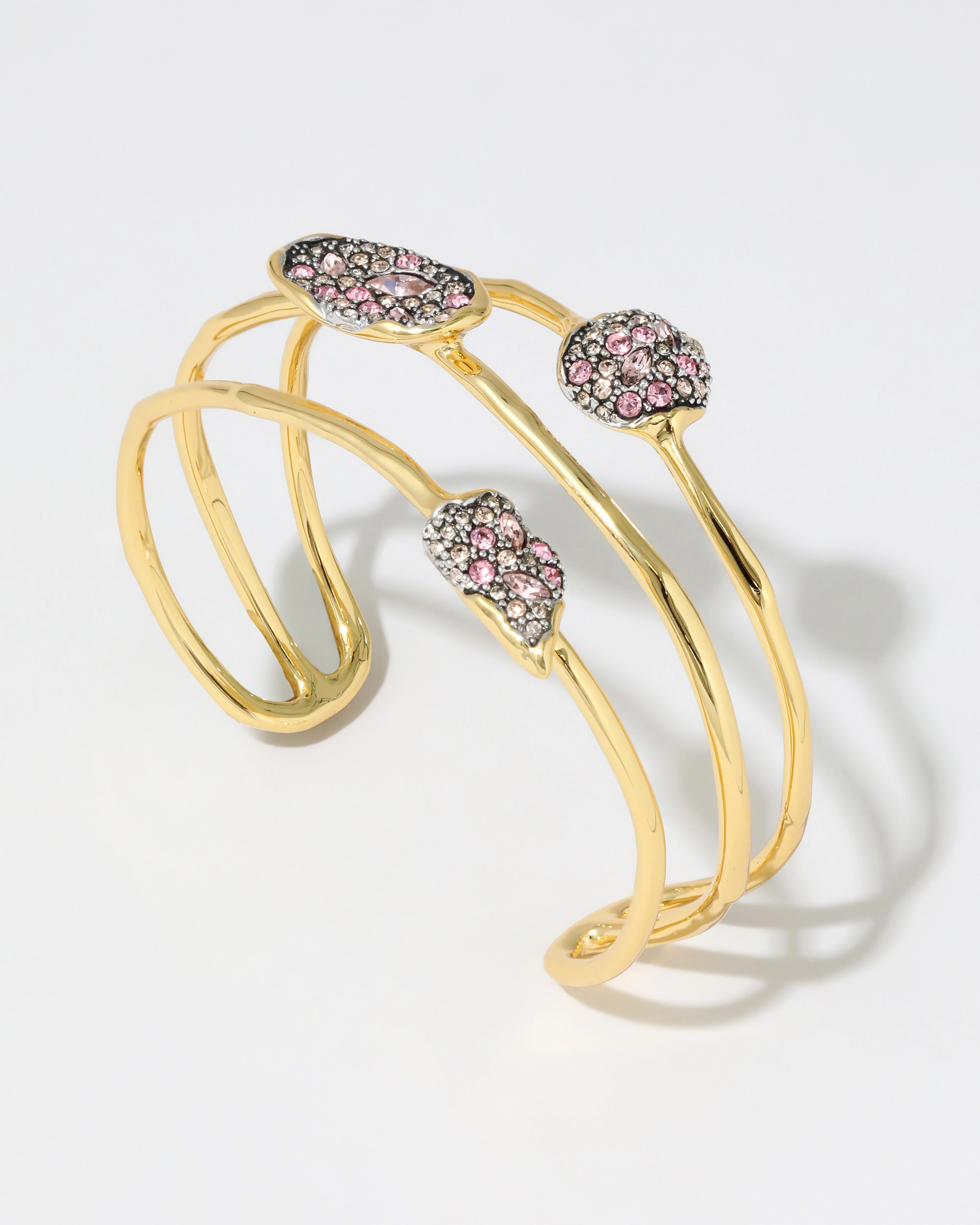 Solanales Crystal Orbiting Cuff Bracelet- Petal | Alexis Bittar