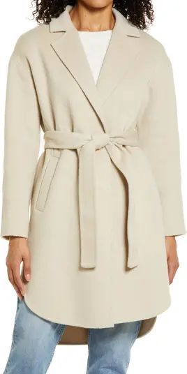 Sam Edelman Belted Wool Blend Coat | Nordstrom | Nordstrom