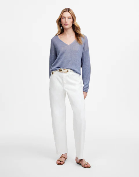 Pieced Barrel-Leg Jeans | Madewell