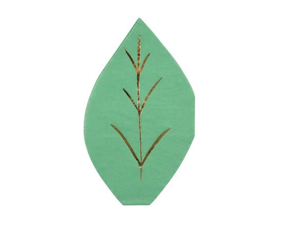 Green Leaf Paper Party Napkins | Etsy (US)