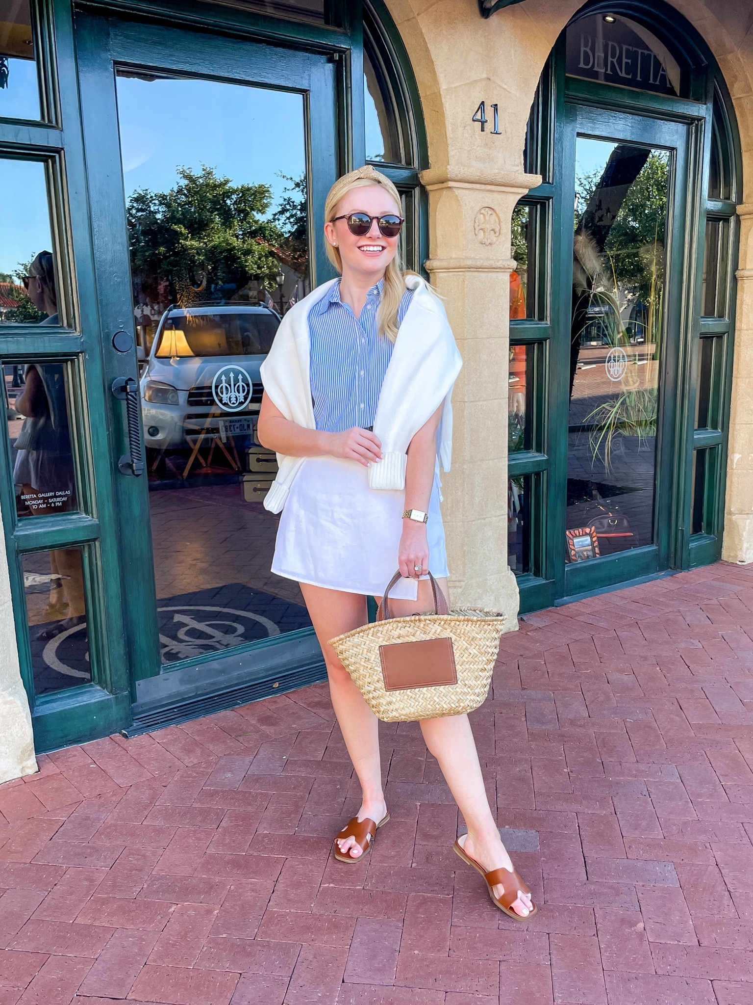 Fourth of July outfit idea | American flag sweater, white skort, sleeveless button up, summer outfit 

#LTKStyleTip #LTKFindsUnder100 #LTKSeasonal