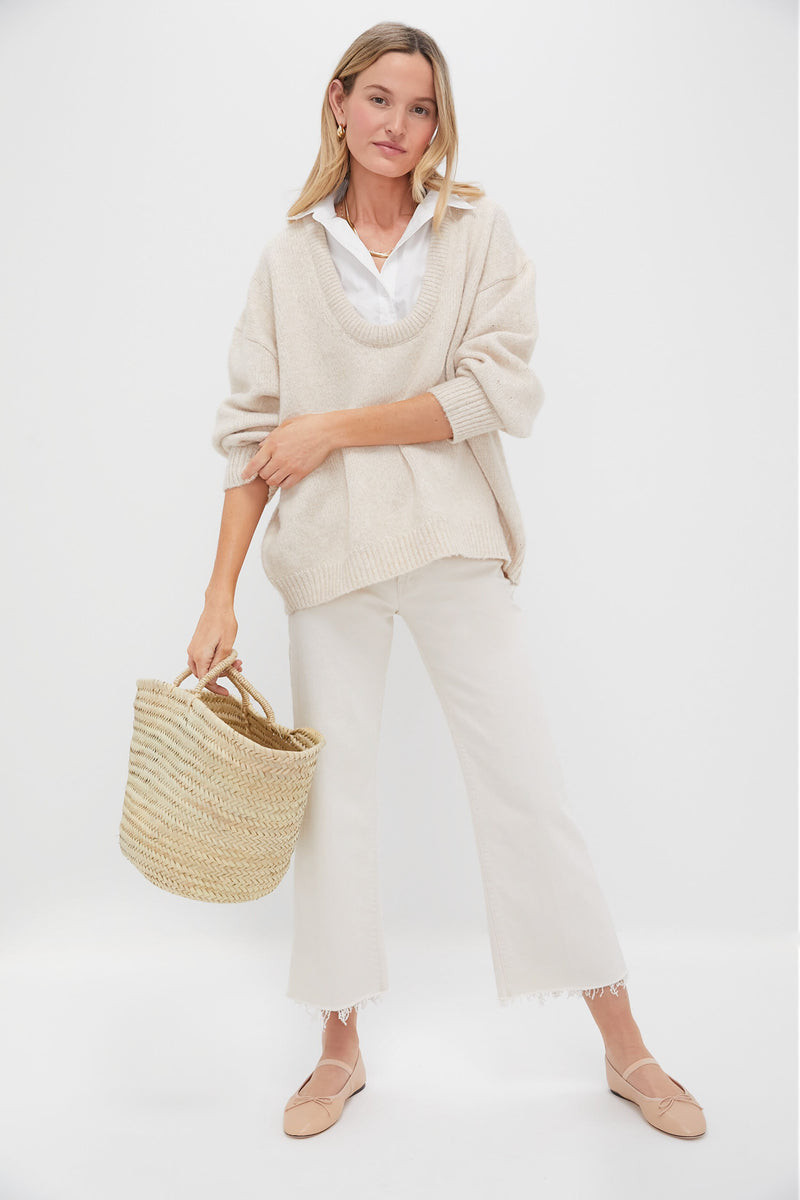 Oatmeal Removable Collar Dickey Sweater | Tuckernuck (US)