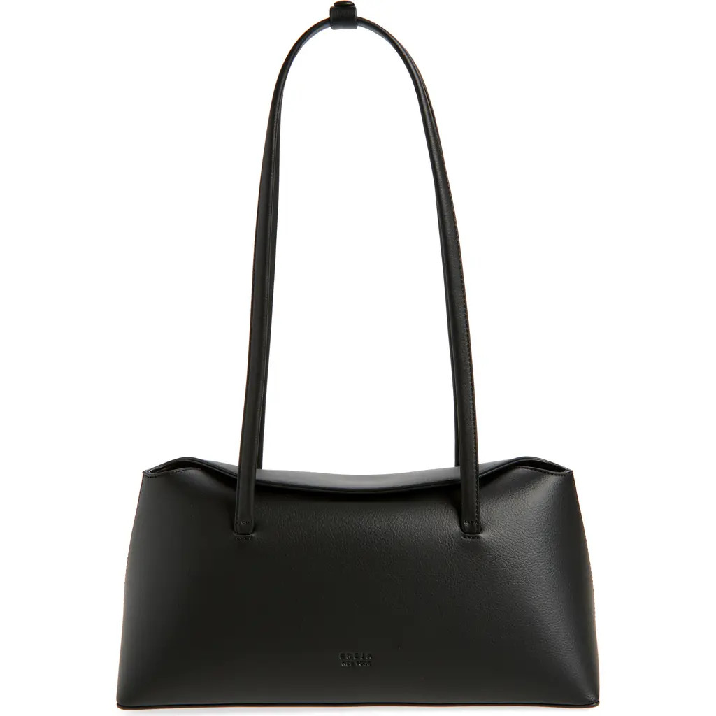 Freja New York Chrystie Faux Leather Shoulder Bag in Black at Nordstrom | Nordstrom