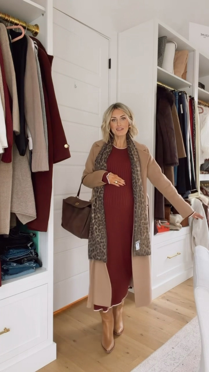 Sharing what I wore to church yesterday! I am living in sweater dresses this pregnancy! They’re just so comfortable! This exact dress is sold out, but I’m linking a very similar one on Varley! 

Loverly Grey, Varley, sweater dresses, maternity, wool coat, cashmere wrap, boots, winter coat, Amazon 

#LTKBump #LTKSeasonal