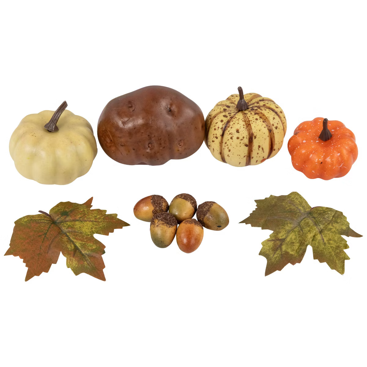 Northlight 11-Piece Fall Harvest Artificial Pumpkin, Acorn and Leaf Decoration Set | Target