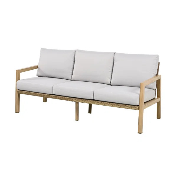 Dymir 74.4'' Aluminum Outdoor Patio Sofa | Wayfair North America