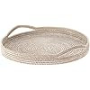 KOUBOO 1020045 La Jolla Rattan Round Serving Tray, White Wash | Amazon (US)