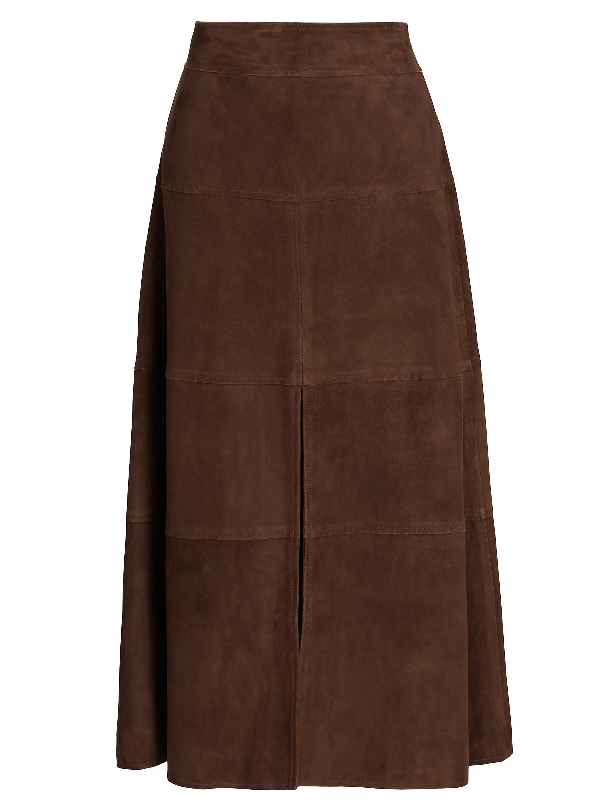 Hudson Suede Midi-Skirt | Saks Fifth Avenue