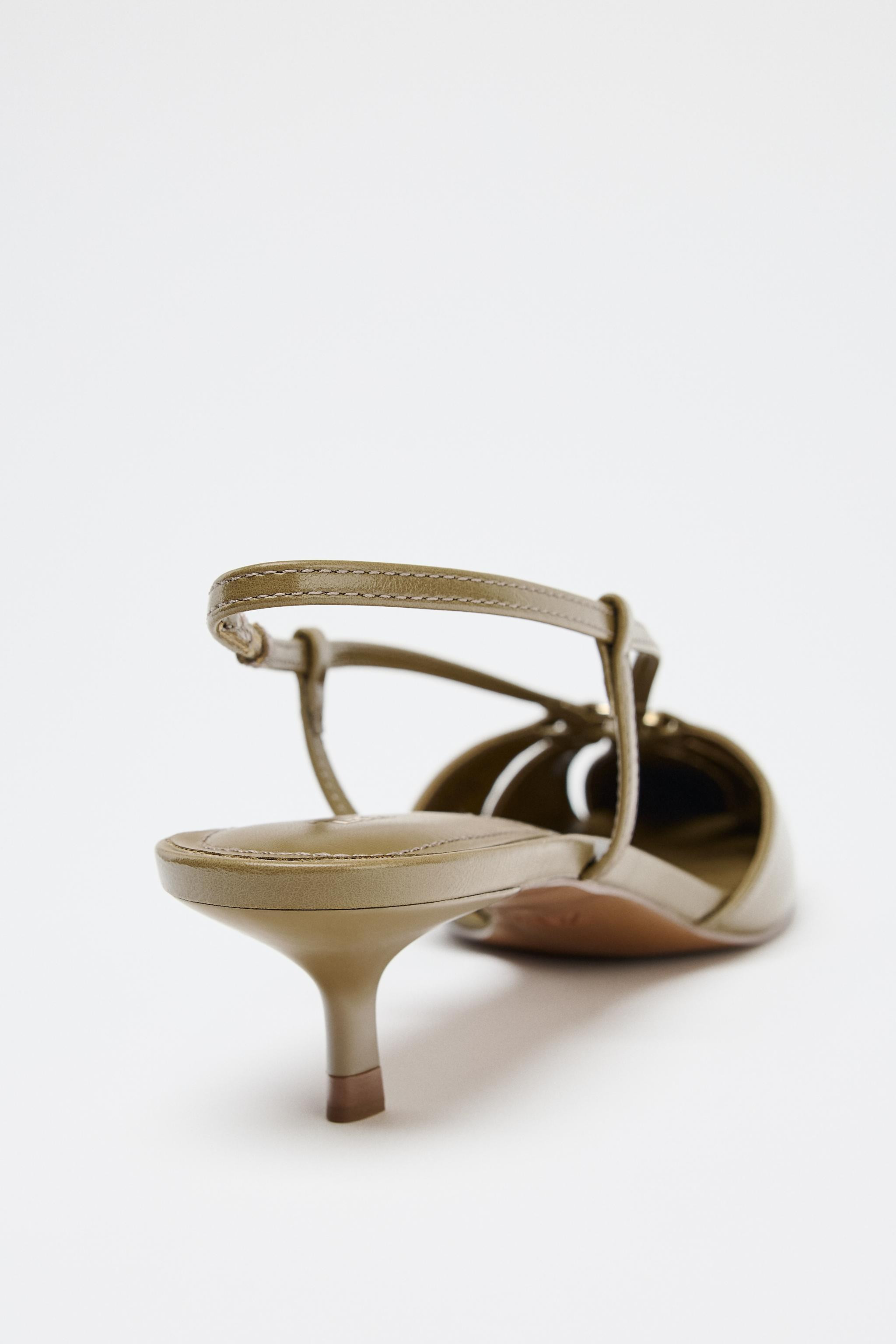 KITTEN HEEL SLINGBACK SHOES | Zara US