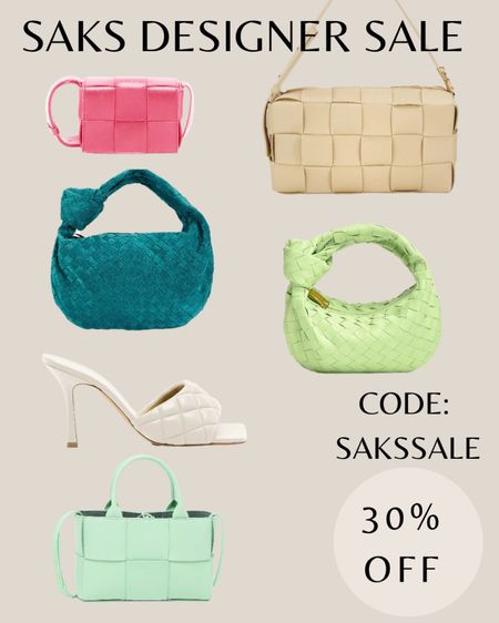Saks designer sale! Use code SAKSSALE for 30% off 

#LTKItBag #LTKSaleAlert #LTKStyleTip