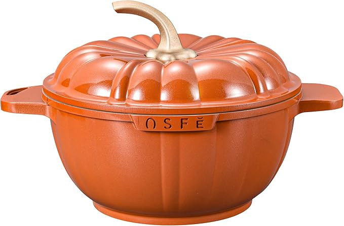 Nonstick Soup Pot - 4.1QT Non Stick Pumpkin Pot Granite Stock Pots Casserole Pot with Lid, Stew C... | Amazon (US)