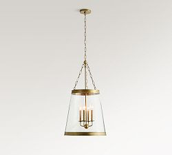 Elizabeth Glass Tapered Pendant (18") | Pottery Barn (US)
