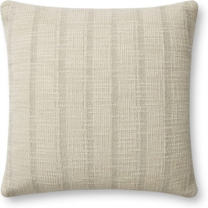 Loloi Angela Rose x Joshua Collection Ivory/Grey, 18'' x 18'' Cover Only Pillow | Amazon (US)