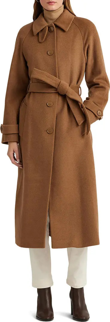 Lauren Ralph Lauren Wool Blend Trench Coat | Nordstrom | Nordstrom