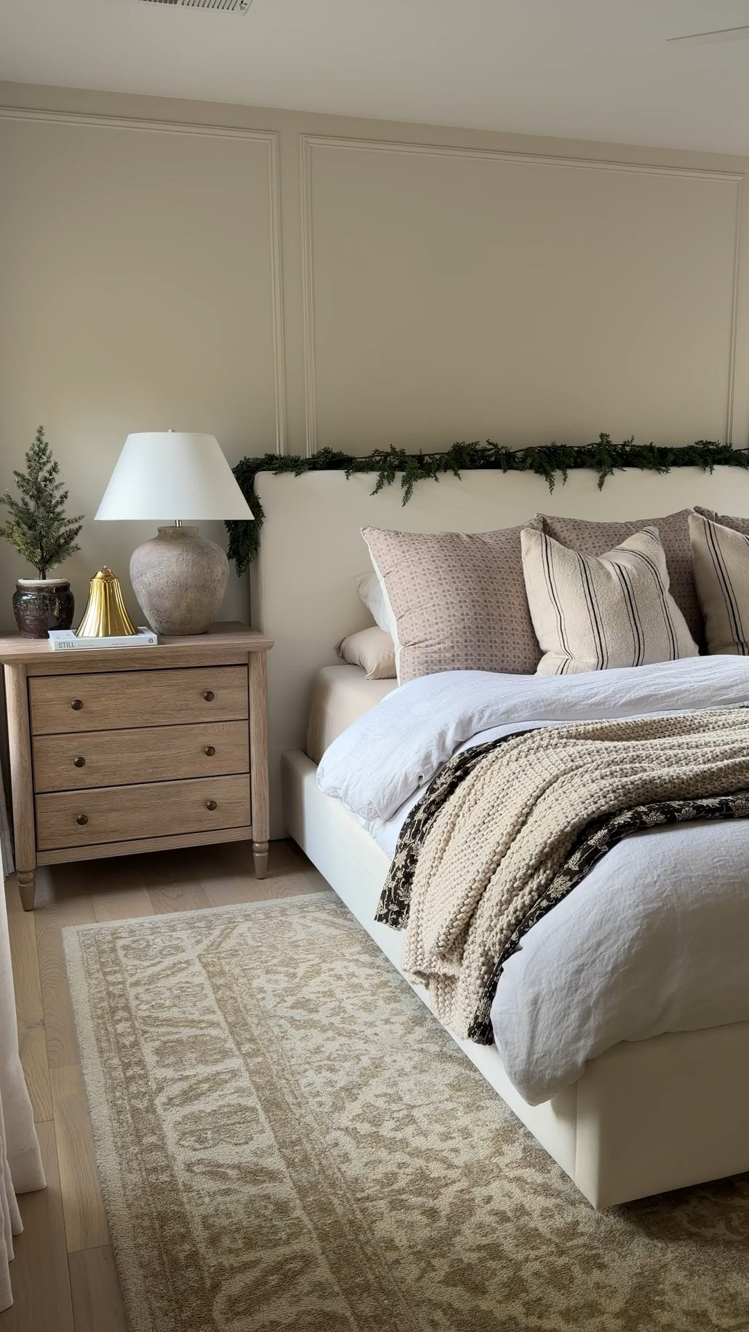 My King size platform upholstered bed is major sale right now- the same price as a queen! 
I can’t recommend this bedframe enough!! We love it so much 
✨simple winter bedroom edit✨

#LTKHome #LTKSaleAlert #LTKHoliday