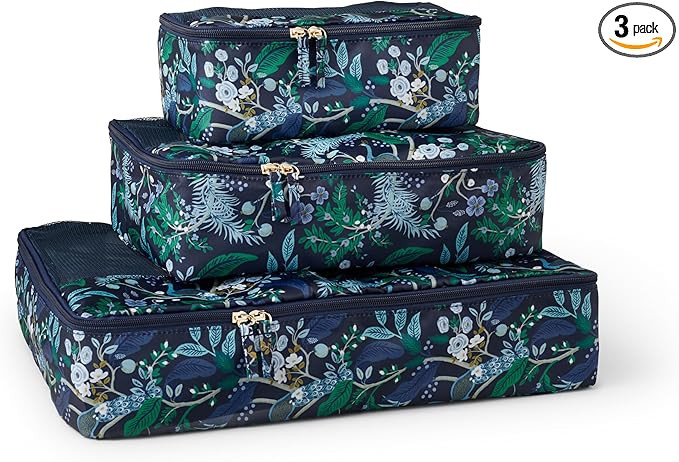 RIFLE PAPER CO. Packing Cube Set of 3 (Includes 3 Different Sizes and Laundry Bag, Travel Must Ha... | Amazon (US)