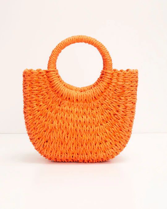 Valencia Small Rounded Straw Tote | VICI Collection