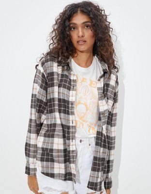 AE Plaid Button Up Shirt | American Eagle Outfitters (US & CA)