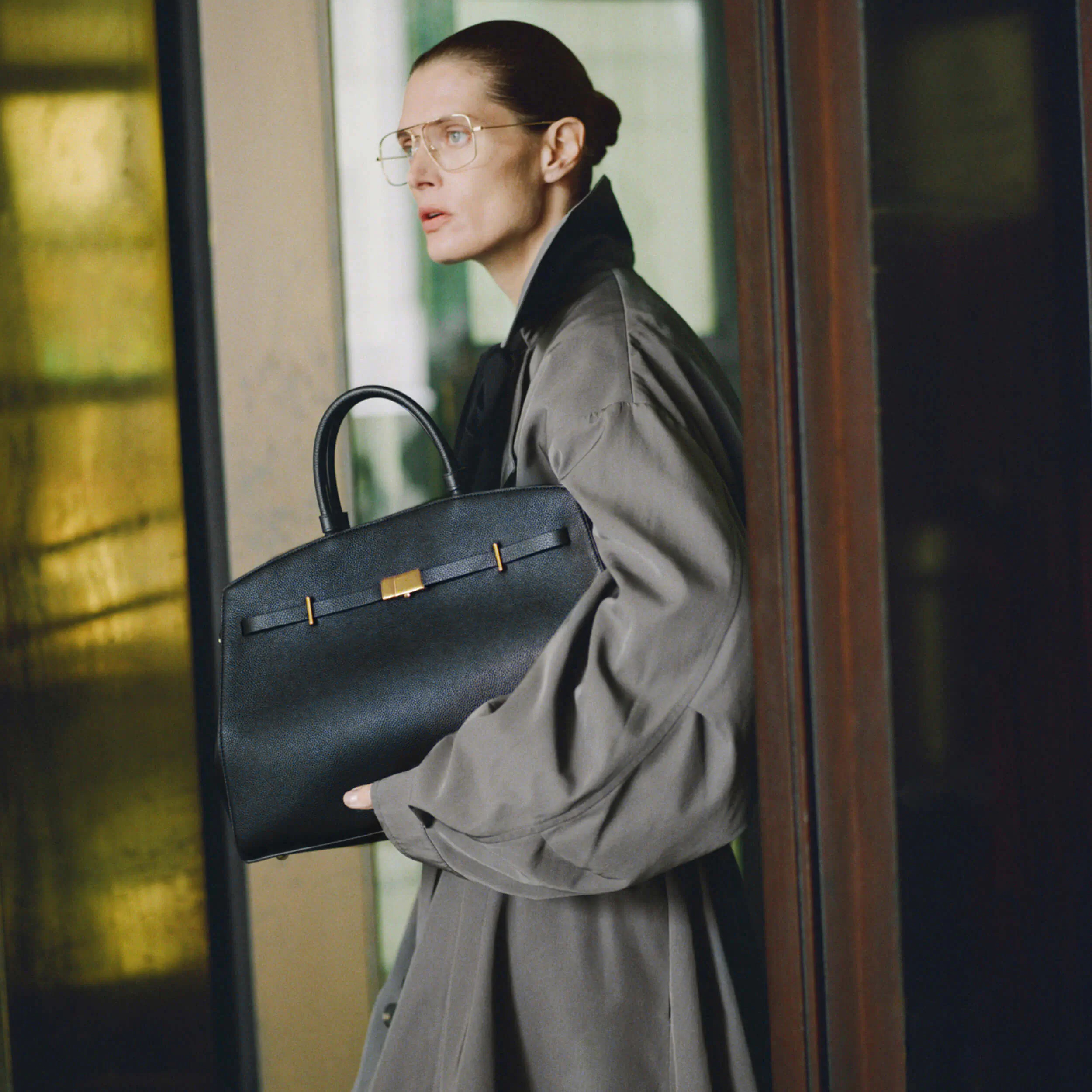 The Hudson | Black Small Grain | DeMellier | DeMellier