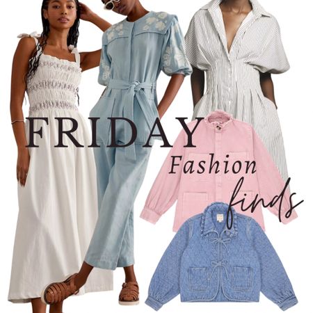 This weeks Friday Finds 

New In Spring/ Summer fashion 
Jumpsuits 
Summer dresses 
Quilted denim jacket 
Pink jacket 